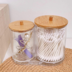 Porta Cotonete Algodão Acrílico P/ Banheiro Porta Maquiagem T