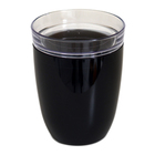 Porta Cotonetes E Algodão Em Acrílico Com Tampa Preto