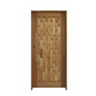 Porta Couro Em Pé Batente 14 Puxador Tubo 80 Cm 82 X 210 Dire