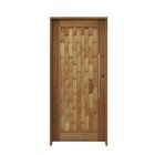 Porta Couro Em Pé Batente 14 Puxador Tubo 80 Cm 92 X 210 Roda