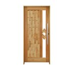 Porta Couro Em Pé Losango Batente 14 Puxador Barra Chata 60 C