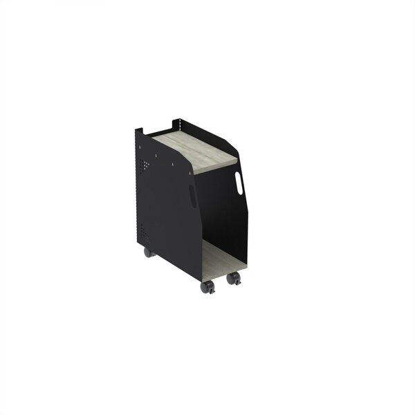 Porta Cpu Alto 590x233x479mm P25 Nogueira Casablanca/preto