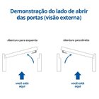 Porta de Aço 215x85cm com Minas Sul MGM  Branco