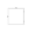 Porta De Aço Alçapão 60x60cm Minas Sul Mgm Branco