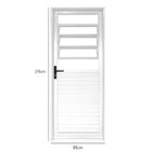 Porta De Aço Basculante 215x85cm Laminada Minas Sul Mgm Branco