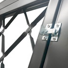 Porta De Aço Com Postigo Para Sala Cozinha Abertura Lado Esqu