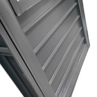 Porta De Aço Com Postigo Para Sala Cozinha Abertura Lado Esqu