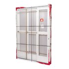 Porta De Aço De Correr 215x152cm 3 Folhas Com Vidro Liso Qual