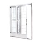 Porta De Aço De Correr E Postigo 215x160cm 2 Folhas Com Grade