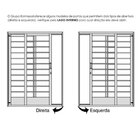 Porta De Aço De Correr E Postigo 215x160cm 2 Folhas Com Grade