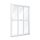 Porta De Aço De Correr Lateral Com Travessa 2 Folhas Móveis E 1 Fixa - 213X200X13 Abertura Direita