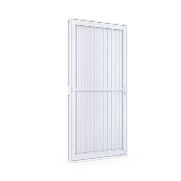 Porta De Aço De Giro Calha - 215X100X12 - Abertura Esquerda