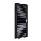 Porta De Aço De Giro Laminada 215x76cm Facilitá Lucasa Abertu