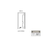 Porta De Aço De Giro Laminada 215x86cm Facilitá Lucasa Preto