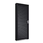 Porta De Aço De Giro Laminada 215x86cm Facilitá Lucasa Preto