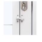 Porta De Aço Galvanizado Branco Social Postigo Elo Direita -