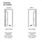 Porta De Aço Gold Galvanizado Preto Social Esquerda - 215x85