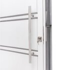 Porta De Aço Lambri 215x100cm Com Friso E Puxador Inox Batent