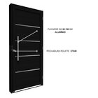 Porta De Aço Lambril Lucasa Facilita Abertura Esquerda Preto