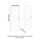 Porta De Aço Laminada 215x65cm Minas Sul Mgm Abertura Direita