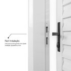 Porta De Aço Laminada 215x65cm Minas Sul Mgm Abertura Direita