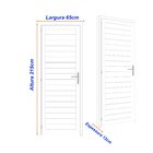 Porta De Aço Laminada 215x65cm Minas Sul Mgm Branco