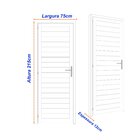 Porta De Aço Laminada 215x75cm Minas Sul Mgm Abertura Direita