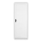 Porta De Aço Laminada 215x75cm Minas Sul Mgm Abertura Esquerd