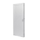 Porta De Aço Laminada 215x83cm Batente 12cm Unicsol Ramassol
