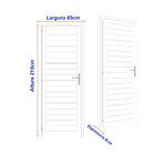 Porta De Aço Laminada 215x85cm Minas Sul Mgm Abertura Direita