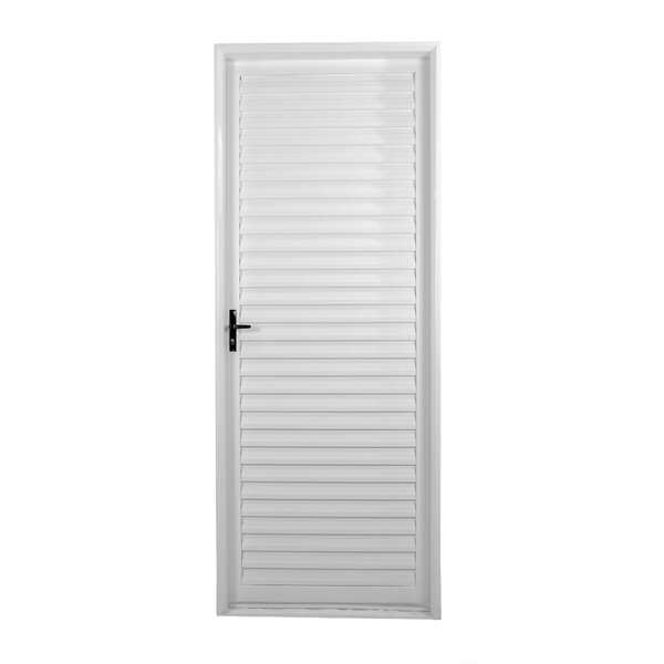 Porta De Aço Laminada 215x85cm Minas Sul Mgm Branco