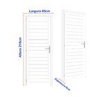 Porta De Aço Laminada 215x85cm Minas Sul Mgm Branco