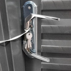 Porta De Aço Laminada Abertura Direita Cinza 210x80 Cm