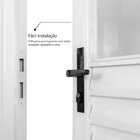 Porta De Aço Laminada Mista Horizontal 215x75cm Minas Sul Mgm