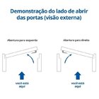 Porta De Aço Postigo 215x85cm Com Grade Elo Minas Sul Mgm Abe