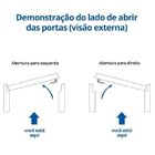 Porta De Aço Postigo 215x85cm Com Grade Elo Minas Sul Mgm Bra