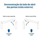 Porta De Aço Postigo 215x85cm Com Grade Elo Minas Sul Mgm Bra