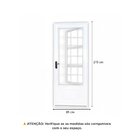 Porta De Aço Postigo 215x85cm Com Grade Quadrada Minas Sul Mg