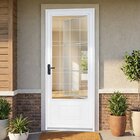 Porta De Aço Postigo 215x85cm Com Grade Quadrada Minas Sul Mg