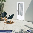 Porta de Aço Postigo 215x85cm com Minas Sul MGM Branco - Aber