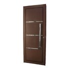 Porta De Aço Social 215x84cm Com Friso Ideal Crv Esquadrias A