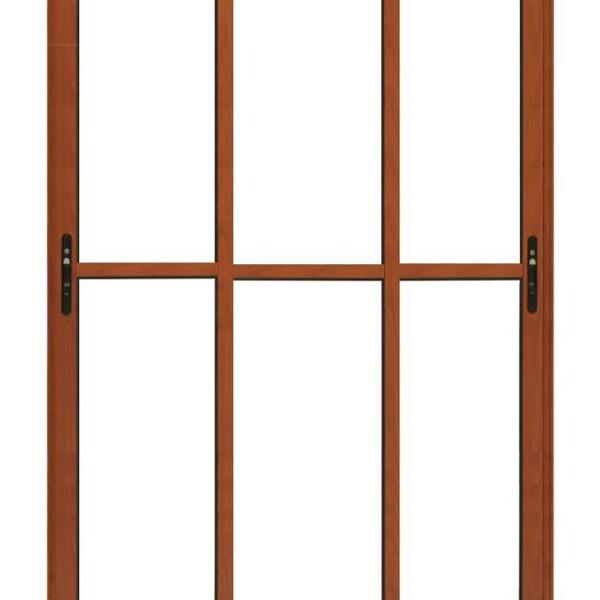 Porta De Aluminio 03 Folhas Móveis Maxx Madeiro - 210x220