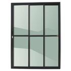 Porta De Aluminio 03 Folhas Móveis Maxx Preto - 210x120