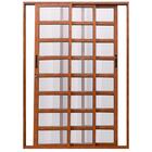 Porta De Alumínio 03 Folhas Móveis Travessa Madeiro 210x220