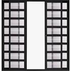 Porta De Alumínio 04 Folhas Travessa Maxx Preto - 210x200