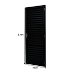 Porta De Aluminio 210x70cm Batente 4cm Ultra Ramassol Abertur