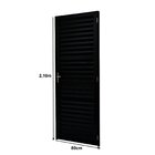 Porta De Aluminio 210x80cm Batente 4cm Ultra Ramassol Abertur