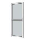 Porta De Aluminio 210x85cm Vidro Duplo Branco