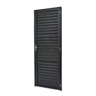 Porta De Aluminio 210x90cm Batente 4cm Ultra Ramassol Preto