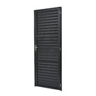 Porta De Aluminio 210x90cm Batente 4cm Ultra Ramassol Preto